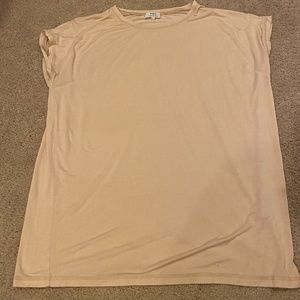 Ivory/Cream Piko Crew Neck Top